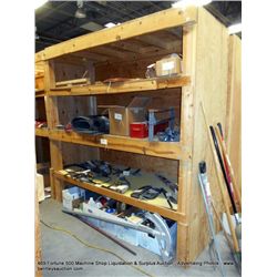 8'x3'x8' HEAVY DUTY WOODEN SHELVING UNIT