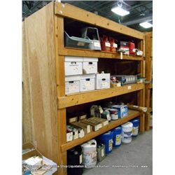 8'x3'x8' HEAVY DUTY WOODEN SHELVING UNIT