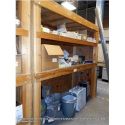 8'x3'x8' HEAVY DUTY WOODEN SHELVING UNIT