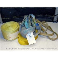 LOT: CHOKERS, STRAPS, SAFETY ROPES