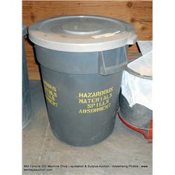 HAZARDOUS MATERIALS 55 GALLON PLASTIC CAN
