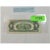 Image 2 : OLD 2 RED SEAL DOLLAR NOTE BILL