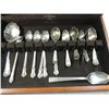Image 2 : LOT 21 GORHAM FLATWARE CHEST WITH FLATWARE