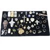 Image 2 : LOT 50 ASSORTED PENDANTS CHARMS & RINGS