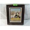 Image 1 : H HARGROVE HOUSE AND CAR PAINTING FRAMED