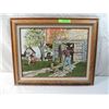 Image 2 : H HARGROVE PLAYING CATCH ON FARM PAINTING