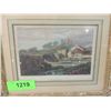 Image 2 : LOT 2 ANTIQUE FRAMED DRAWINGS