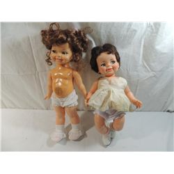 LOT 2 VINTAGE IDEAL DOLLS