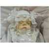 Image 3 : SMALL PORCELAIN MUSIC BOX BABY DOLL IN WICKER CRAD