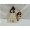 Image 1 : LOT 2 SMALL VINTAGE VOUGUE GINNY DOLLS