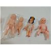 Image 2 : LOT 6 SMALL PLASTIC BABY DOLLS