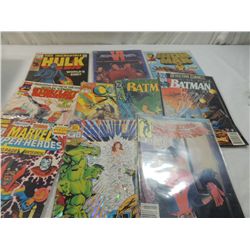 LOT 10 ASSORTED HULK, CONAN, STAR TREK, BATMAN