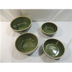 4 AMERICAN GENERAL STACKING BOWLS