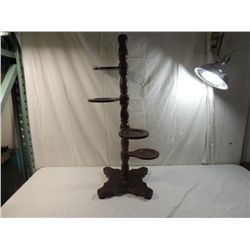 VINTAGE 4 TIERED WOODEN PLANT STAND