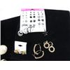 Image 3 : LOT 37 ASSORTED PIERCED EARRINGS