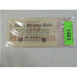 1923 GERMAN 50 MILLION MARK BANKNOTE
