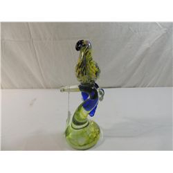 MURANO ITALIAN GLASS PARROT SCULPTURE