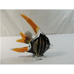 MURANO ITALIAN GLASS TROPICAL FISH SCULPTURE
