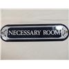 Image 1 : NECESSARY ROOM WALL SIGN