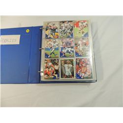 BINDER FULL FOOTBALL PLAYER CARDS