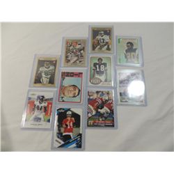 LOT 10 ASSORTED FOOTBALL PLAYER CARDS