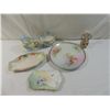 Image 1 : LOT 6 DECORATIVE PLATES CREAMER SUGAR BOWL