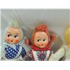 Image 2 : LOT 3 VINTAGE RAG DOLLS WITH PAPER MACHE