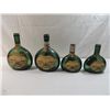 Image 1 : LOT 4 VINTAGE 1970S MATEUS ROSE WINE BOTTLE