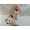 Image 1 : VINTAGE DOLL WITH DIFFERENT OUTFITS