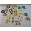 Image 2 : BOX LOT VINTAGE PAPER CHRISTMAS DECORATIONS