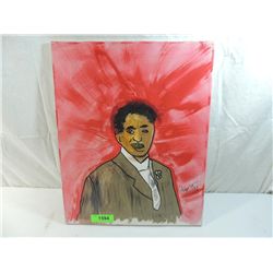 ORIGINAL SIGNED PAINTING OF GEORGE WASHINGTON CARV