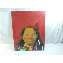 ORIGINAL SIGNED PAINTING OF SHORT BULL OF THE SIOT