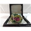 Image 2 : PAIRPOINT CRYSTAL ROBBIE MASON ROSE PAPERWEIGHT