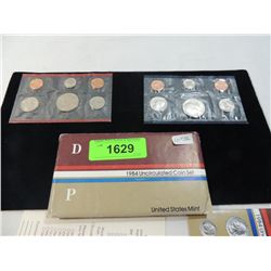1984 UNCIRULATED COIN SET