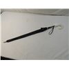 Image 1 : VINTAGE BLACK UMBRELLA WITH WHITE HANDLE