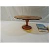 Image 3 : JACKPOT BOX AMBER GLASS CAKE STAND, ATRACS