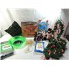 Image 1 : BOX LOT ASSORTED CHRISTMAS DECORATIONS