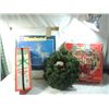 Image 1 : BOX LOT ASSORTED CHRISTMAS DECORATIONS
