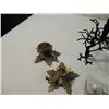 Image 3 : BOX LOT ASSORTED TREES, MINI ORNAMENTS, CANDLE HOL
