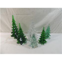 LOT 6 GLASS TREE FIGURES