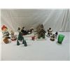 Image 1 : BOX LOT ASSORTED CERAMIC CHRISTMAS DECOR