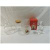 Image 1 : LOT 5 ASSORTED GLASS CHRISTMAS DECORATIONS