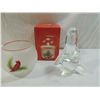 Image 3 : LOT 5 ASSORTED GLASS CHRISTMAS DECORATIONS