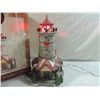 Image 3 : PORCELAIN LIGHTED HOUSE ENCHANTED FOREST CHRISTMAS