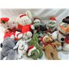 Image 2 : BOX LOT ASSORTED CHRISTMAS STUFFED ANIMALS