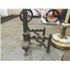 Image 2 : ANTIQUE IRON ANDIRONS