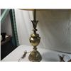 Image 3 : PAIR LARGE BRASS TABLE LAMPS