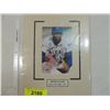 Image 1 : ERNIE BANKS AUTOGRAPHED MATTED PHOTO