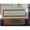 Image 2 : TED WILLIAMS AUTOGRAPHED FRAMED
