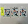 Image 1 : LOT 3 DEREK JETER ROOKIE BASEBALL CARDS